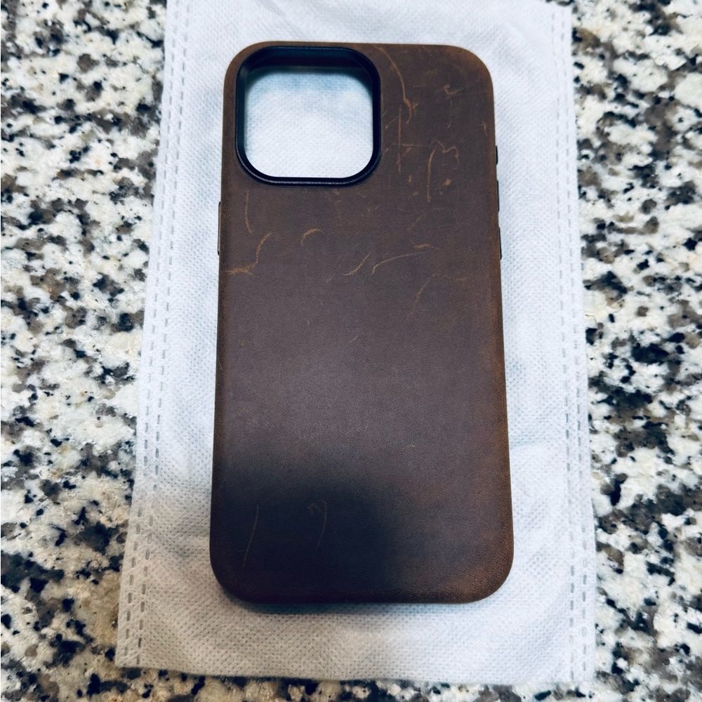 Premium Brown Leather Phone Case
